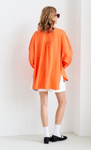 Блузы. Рубашки, VIZANTI 9601, оранжевый