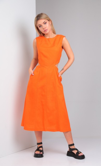 Платья. Сарафаны, Andrea Fashion 004 оранжевый, оранжевый