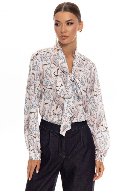 Блузы. Рубашки, KALORIS 2020-1, белый