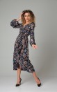 Платья. Сарафаны, Your size 2181, Темно-синий c принтом