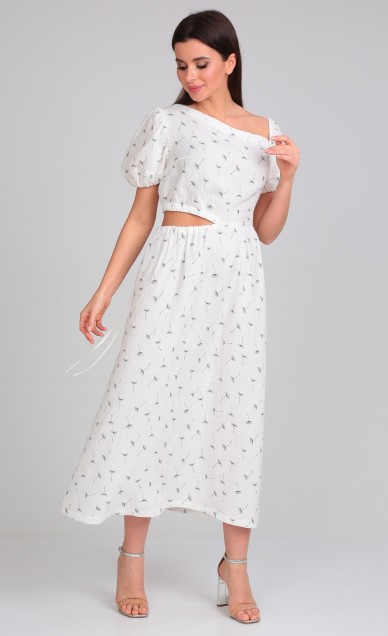 Платья. Сарафаны, Your size 2188, Белый с принтом