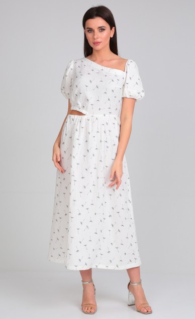 Платья. Сарафаны, Your size 2188, Белый с принтом