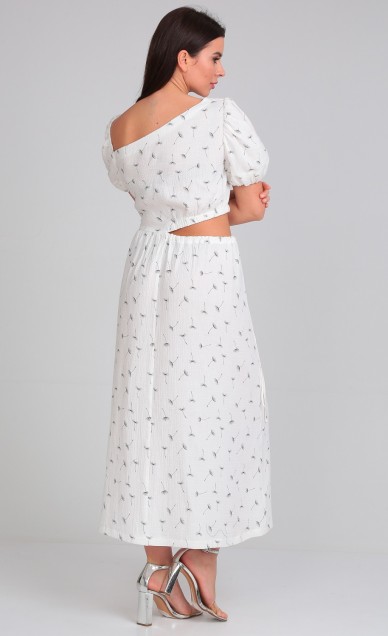 Платья. Сарафаны, Your size 2188, Белый с принтом